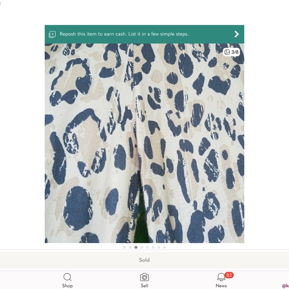 Wild Ones Leopard Bells Flares Pants - Picture 3 of 7